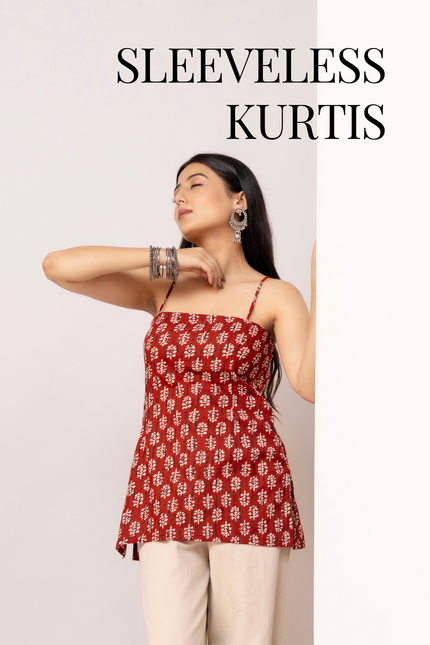 Collection image for: Sleeveless Short Kurtis