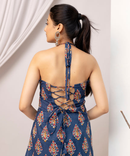 Kavya Halter Neck Kurta