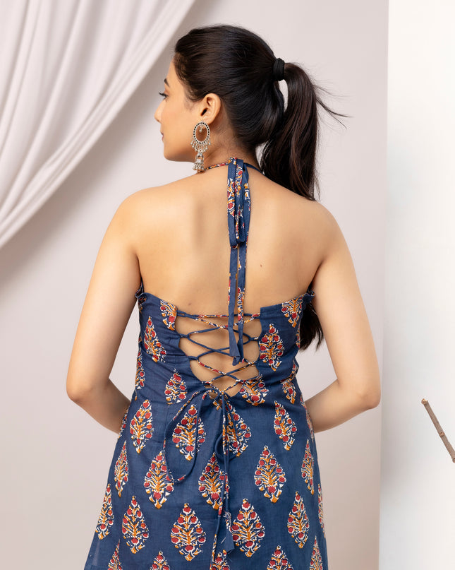 Kavya Halter Neck Kurta