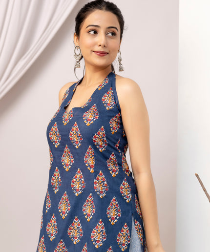 Kavya Halter Neck Kurta