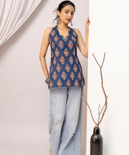 Kavya Halter Neck Kurta
