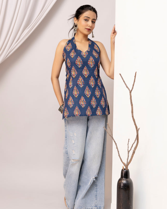 Kavya Halter Neck Kurta