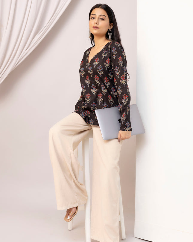 Diya V-Neck Kurti